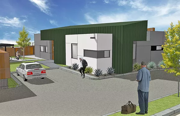 UNDER CONSTRUCTION A new public detox center (rendered) is expected to open in SLO this summer. - RENDERING COURTESY OF CAPSLO