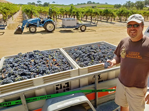 GRAPE TO GLASS Dirk Neumann of Absolution Cellars makes wines sourced from single vineyards such as the tempranillo from Pierce Ranch Vineyard in Monterey County. - PHOTOS COURTESY OF DIRK NEUMANN