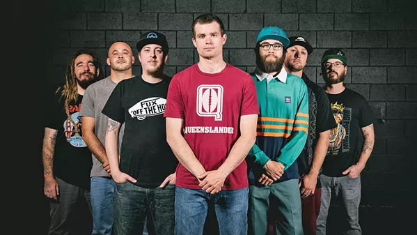 WORD TO THE WISE The June 18 event outside the Atascadero Printery will kick off with a 45-minute set by local seven-piece live instrumentation hip-hop and funk act Wordsauce. - PHOTO COURTESY OF WORDSAUCE