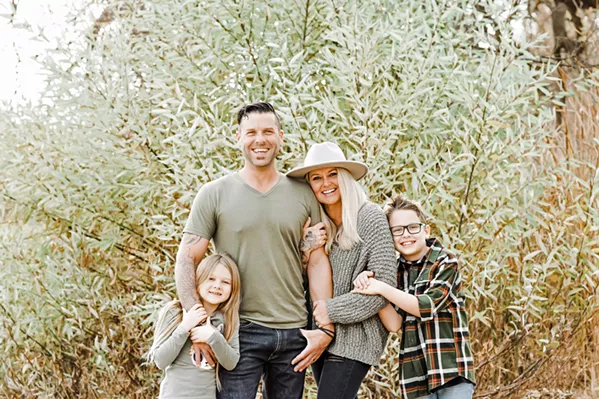 FAMILY AFFAIR The Mighty Cap team includes Chris and Summer Batlle and their children, Stella and Sebastian. - COURTESY PHOTO BY KAITLIN HOLLOWAY PHOTOGRAPHY