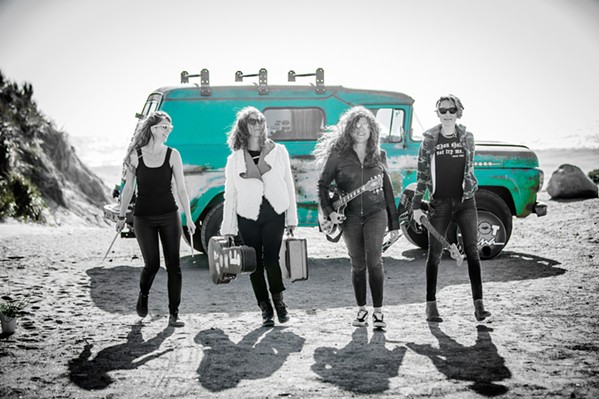 TAKE NO PRISONERS All-female rock band Hot Tina will knock you out of your socks on July 10 when they play Liquid Gravity. - PHOTO COURTESY OF HOT TINA