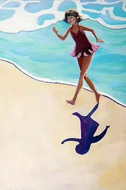 COASTAL CANVAS One project during an art class cemented Taffy French-Gray's love for painting pieces based around coastal settings. "The assignment was to study the effect of backlight on my subject," she said. "What better place to accomplish this than the beach with all the sunlight?" - COURTESY IMAGES BY TAFFY FRENCH-GRAY