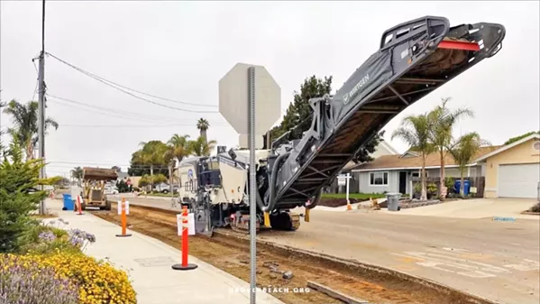 SAVING SIDEWALKS Street improvement is a top priority for Grover Beach as 26 percent of its roads have limited sidewalks, 9 percent have incomplete ones, and 6 percent have none at all. - FILE SCREENSHOT FROM GROVER BEACH CITY COUNCIL MEETING