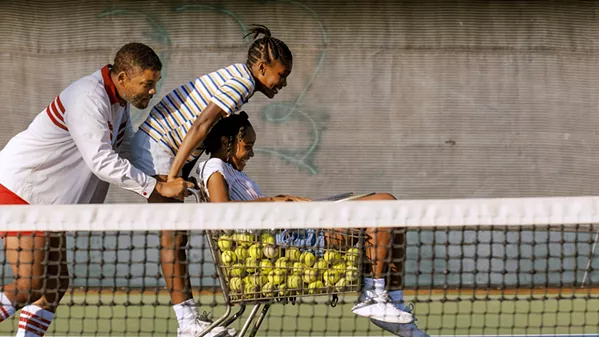 CHAMPION MAKER Richard Williams (Will Smith) makes tennis superstars of his daughters Venus (Saniyya Sidney) and Serena (Demi Singleton), in King Richard, screening in local theaters and HBO Max. - PHOTO COURTESY OF OVERBROOK ENTERTAINMENT