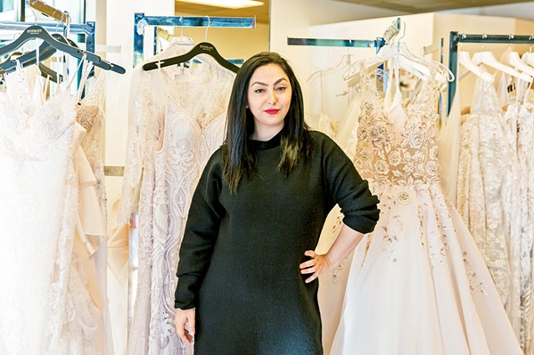 UP-FRONT CLARITY Epiphany co-owner Mariam Ohanyan credits honesty with her clients as the business's backbone when dealing with lengthy timelines for wedding dresses. - PHOTO COURTESY OF MARIAM OHANYAN