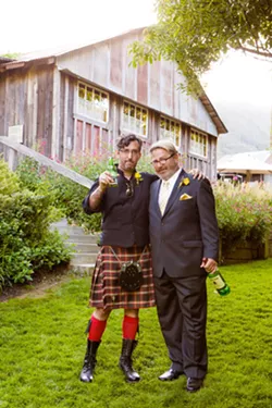 THE REVEREND DOCTORS Longtime friends David Vienna (left) and Glen Starkey became online ministers and performed each other's wedding services, and you can too. - PHOTO COURTESY OF STEVEN E. MILLER PHOTOGRAPHY