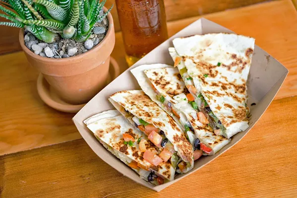 CHEESY GOODNESS Quesadilla Gorilla has multiple quesadillas to choose from, plus plenty of sauce options. - PHOTO COURTESY OF QUESADILLA GORILLA