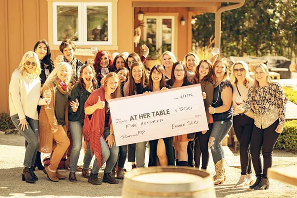 COMMUNITY SUPPORTED At Her Table is a nonprofit organization funded through community donations and sponsorships. - PHOTO COURTESY OF AT HER TABLE