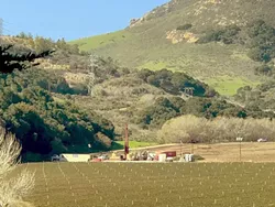 NOISE DISTURBANCE From her property, Canet Road resident Linda Mahnken could see Hydrostor's drilling activity, which the Coastal Commission has now deemed unpermitted. Mahnken said the noises have since ceased. - PHOTO COURTESY OF LINDA MAHNKEN