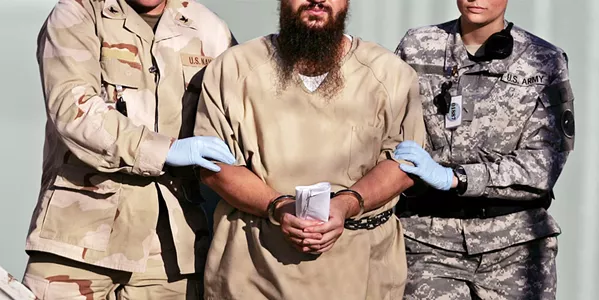 COLLATERAL DAMAGE In HBO Max's The Forever Prisoner, through archival film and images, interviews, and re-creations, we revisit the story of Abu Zubaydah, a Saudi Arabian who's been in U.S. custody for 20 years without any formal charges. - PHOTO COURTESY OF HBO DOCUMENTARY FILMS