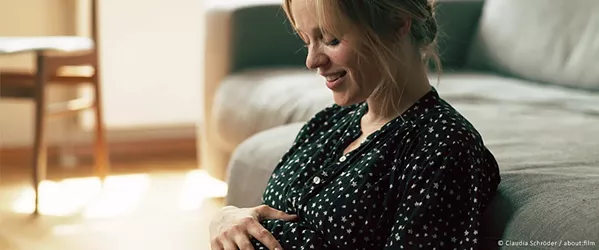WITH CHILD Just as Frida (Friederike Kempter) learns she's pregnant, her boyfriend leaves her, in the German-language dramedy Sweet Disaster, screening as part of the SLOIFF. - PHOTO COURTESY OF CLAUDIA SCHRÖDER AND ZEITGEIST FILMPRODUKTION