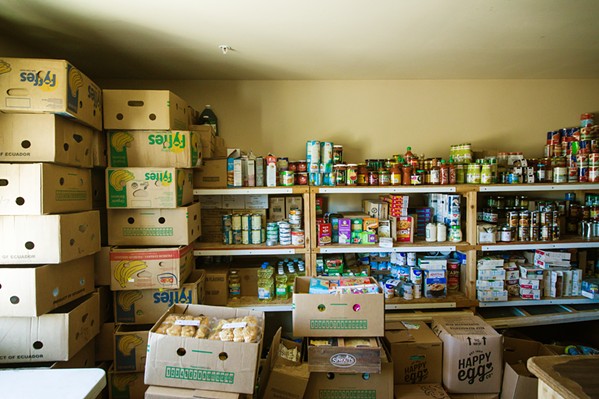 CORNUCOPIA Sunny Acres picks up daily food donations from the SLO Food Bank&mdash;one of several organizations across the county that the nonprofit receives in-kind donations from. - PHOTO BY JAYSON MELLOM