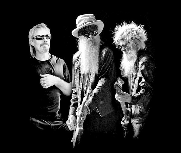 SHARP DRESSED MEN Texas blues rockers ZZ Top play Vina Robles Amphitheatre on May 29, laying the groundwork for their July release of upcoming album RAW. - PHOTO COURTESY OF ZZ TOP