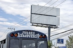 STREET VIEW:  Photographer Jorge Arreola Barraza captures the bleakness, blankness, and struggle of his hometown of Juarez, Mexico, with his striking exhibit Espacio de Paz running at the Harold J. Miossi Art Gallery this Oct. 2 through 10. - PHOTO BY JORGE ARREOLA BARRAZA