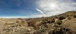 IN SEARCH OF RAIN: A view from the top of the Diablo Range, near Jack Varian’s ranch. - PHOTO BY HENRY BRUINGTON
