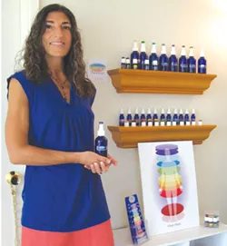 SCENT POWER : Constance Hart displays her scented oils. - PHOTO COURTESY CONSTANCE HART
