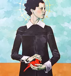 CARDINAL RULE: Lena Rushing’s "Cardinal" will be one of three works shown by the artist at Johnson Gallery’s Summer Pop Up Show. - IMAGE BY LENA RUSHING