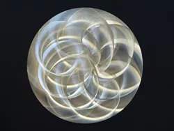 SKETCH AN ETCH: Bruce Miller's intricate aluminum etchings are the result of meticulous design and craftsmanship. - IMAGE COURTESY OF SLOMA