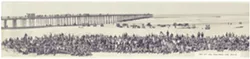 NOW AND THEN : Hundreds of bikers gathered to recreate an uncredited panoramic photograph of a 1929 Western Federation of Motorcyclists Rally on Pismo Beach. - PHOTOIMAGES COURTESY OF PISMO BEACH MOTORCYCLE CLASSIC