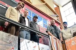 MUSICAL MADMEN : Forrest Day (second from right) and his crazed collaborators bring their incredible sounds to SLO Brew on July 21. - PHOTO COURTESY OF FORREST DAY