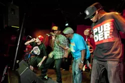 PUBDEF IN THE HOUSE : Two-time NTMA hip-hop champs Public Defendaz play a release party for their new album Drawn2Gether, on May 12 at The Z Club. - PHOTO BY STEVE E. MILLER