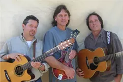 THREE FOR THE ROAD : Together for almost 20 years, Keith Greeninger, Roger Feuer, and Kimball Hurd are City Folk, playing March 25 at Coalesce Bookstore and March 26 at Castoro Cellars. - PHOTO COURTESY OF CITY FOLK