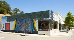 UN-PERMITTED EXPRESSION : Officials found that this mural doesn’t fit the neighborhood character of downtown Atascadero. If the decision isn’t appealed by July 6, the ARTery will have to paint over it or face fines. - PHOTO BY STEVE E. MILLER