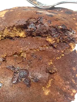 DR. CHOCOLATE: Whole grains give these pancakes the veneer of health. - PHOTO BY KEN SAMUELS
