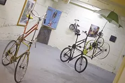 A SEUSSICAL BIKE : The back room of the bike art gallery is filled with the unusual and unexpected. - PHOTO BY STEVE E. MILLER