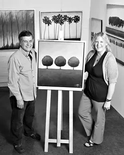 BRANCHING OUT : Ron and Wendy Rogers bring new beauty to Atascadero in the Red Tree Gallery. - PHOTO BY STEVE E. MILLER