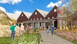 GROWING UP: The Rock out near the SLO airport will be the home of SLO Brew’s new production facility, set to open early next year. - RENDERING COURTESY OF SLO BREW