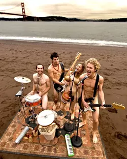THE NAKED TRUTH! : Oakland-based quartet Antioquia will deliver their peculiar blend of experimental rock and African-inspired polyrhythms at Mr. Rick’s on Feb. 12. - PHOTO COURTESY OF ANTIOQUIA