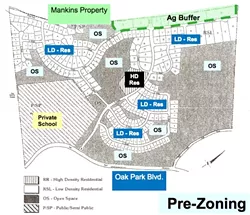 LITTLE BOXES ON THE HILLSIDE: This map is about as close as the Los Robles Del Mar housing development ever came to being a reality. Developers failed twice to get the land it was supposed to be built on annexed into the city of Pismo Beach. - IMAGE COURTESY OF SLO LAFCO