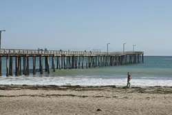 WORK TO BE DONE: The county is set to approve more than $500,000 to take care of immediate work on the deteriorating Cayucos Pier—partially closed since July—that will keep it standing until the county can secure permits needed for a permanent fix. - FILE PHOTO BY STEVE E. MILLER