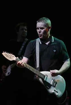 LEGACY ARTIST : Dave Wakeling fronts The English Beat at SLO Brewing Co. on Dec. 23. In 2006, his trademark Vox teardrop guitar was added to the displays at the Rock and Roll Hall of Fame. - PHOTO BY JACKIE BUTLER