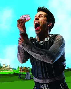 SERIOUSLY FUNNY : Rick Miller’s cartoon-inspired rewrite leaves roughly 50 percent of Shakespeare’s script intact and is about 85 percent true to the original story. The changes turn tragedy into comedic gold. - PHOTO COURTESY OF RICK MILLER