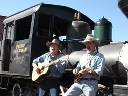 HOP ON BOARD! : Don Lampson (left) and Peter Morin will perform for the Central Coast Railroad Festival at various venues between Oct. 7 and 9. - PHOTO COURTESY OF THE CENTRAL COAST RAILROAD FESTIVAL