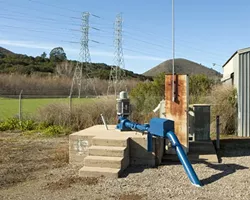 WATER, WATER EVERYWHERE: Due to nitrate contamination and pumping restrictions during dry periods, wells like the Ashurst (pictured), are either off limits for Morro Bay’s water supply or must be treated at the city’s costly desalinization plant. - PHOTO BY STEVE E. MILLER