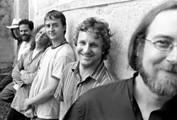 NEWGRASS: Railroad Earth, a New Jersey-based roots and Americana band who will close out this year’s Live Oak Music Festival on June 13 through 15, doesn’t really concern themselves with what type of music they play; they just play damn good music! - PHOTO COURTESY OF RAILROAD EARTH