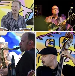 PLAYIN’ FOR PISMO!: The Land Conservancy of San Luis Obispo County is hosting a free outdoor concert to benefit the Pismo Preserve on July 6 at Dinosaur Caves Park in Pismo Beach with four acts including the Darrell Voss Quartet. - PHOTO COURTESY OF THE DARRELL VOSS QUARTET