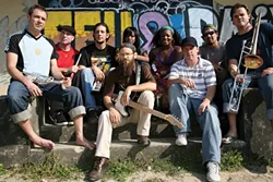 TRIBUTE TO BOB : Groundation, a reverential roots reggae ensemble, performs a tribute to Bob Marley on Feb. 24 at Downtown Brew. - PHOTO COURTESY OF GROUNDATION