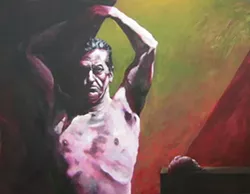 GETTING OLD AIN’T FOR SISSIES : Steven deLuque’s Midlife Crisis is on display at the GALA Center. - IMAGE COUNTESY OF THE GALA CENTER