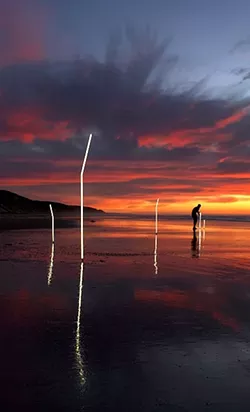 VIVID VIEW: Brilliant bands of light play against a Monta’a de Oro sunset. - PHOTO COURTESY OF MATT SHARA AND KORY WORL