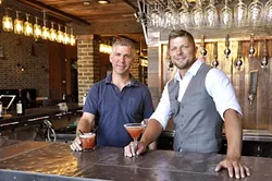 NEW AGE : Co-owner Daryl Cope (left) and manager Dustin Winkelpleck created the Mason Bar to be a place where adults can go, the type of bar that locals don’t have to drive to SLO or Santa Barbara to find. - PHOTO BY CAMILLIA LANHAM