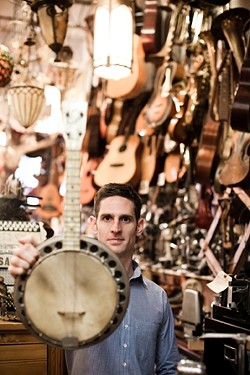 BANJO-TASTIC! :  Jayme Stone&rsquo;s Room of Wonders appears in two SLOfolks concerts: March 2 at Coalesce Bookstore and March 3 at Castoro Cellars. - PHOTO COURTESY OF JAYME STONE