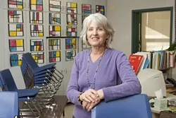 MOLDING YOUNG MINDS : Kindergarten instructor Sheila Wynne told New Times that the teachers’ lounge is rife with discussions about NCLB regulations ‘leaching the fun out of the job.’ - PHOTO BY STEVE E. MILLER