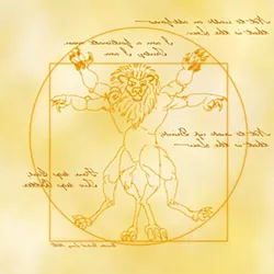 LEOMORPHIC DA VINCI: An illustration by Cubist, otherwise known as Quentin Long, editor of the webzine Anthro (anthrozine.com). - IMAGE COURTESY OF CUBIST