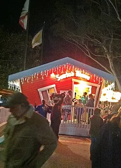 SANTA’S HOUSE: Take a ride on Santa’s lap and tell him what you want for Christmas in the SLO Mission Plaza. - FILE PHOTO BY GLEN STARKEY