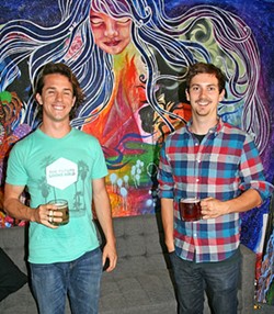 RIDE THE WHALEBIRD:  Mike Durighello (left) and Jake Pritzlaff of Whalebird Kombucha dream of a day when their locally made probiotic tea is as highly regarded (and consumed) as craft beer. - PHOTO BY HAYLEY THOMAS