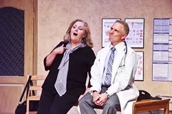 THE DOCTOR IS IN: Margie visits her old flame, Mike (Gregg Wolff), in the hope of finding a new job. - PHOTO COURTESY OF JAMIE FOSTER PHOTOGRAPHY